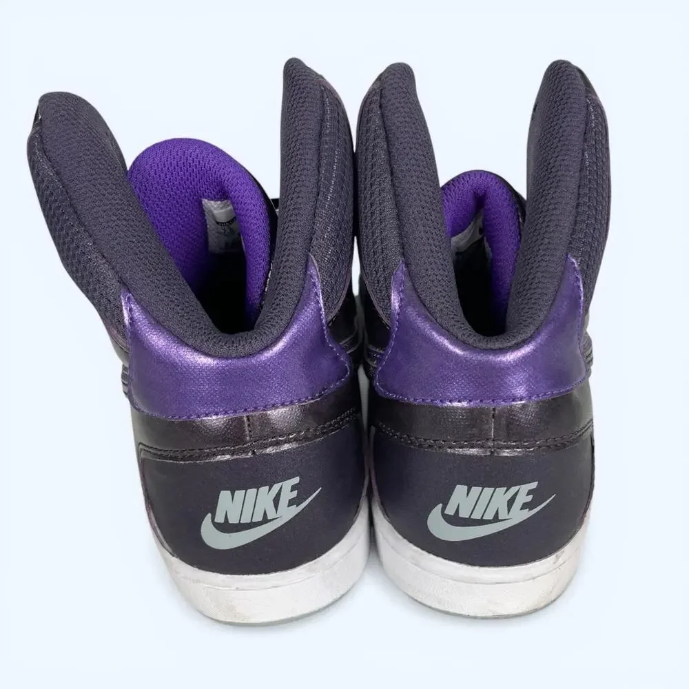 Nike Son of Force Women's Mid Basketball Shoes Purple Silver size 7.5 616303-020